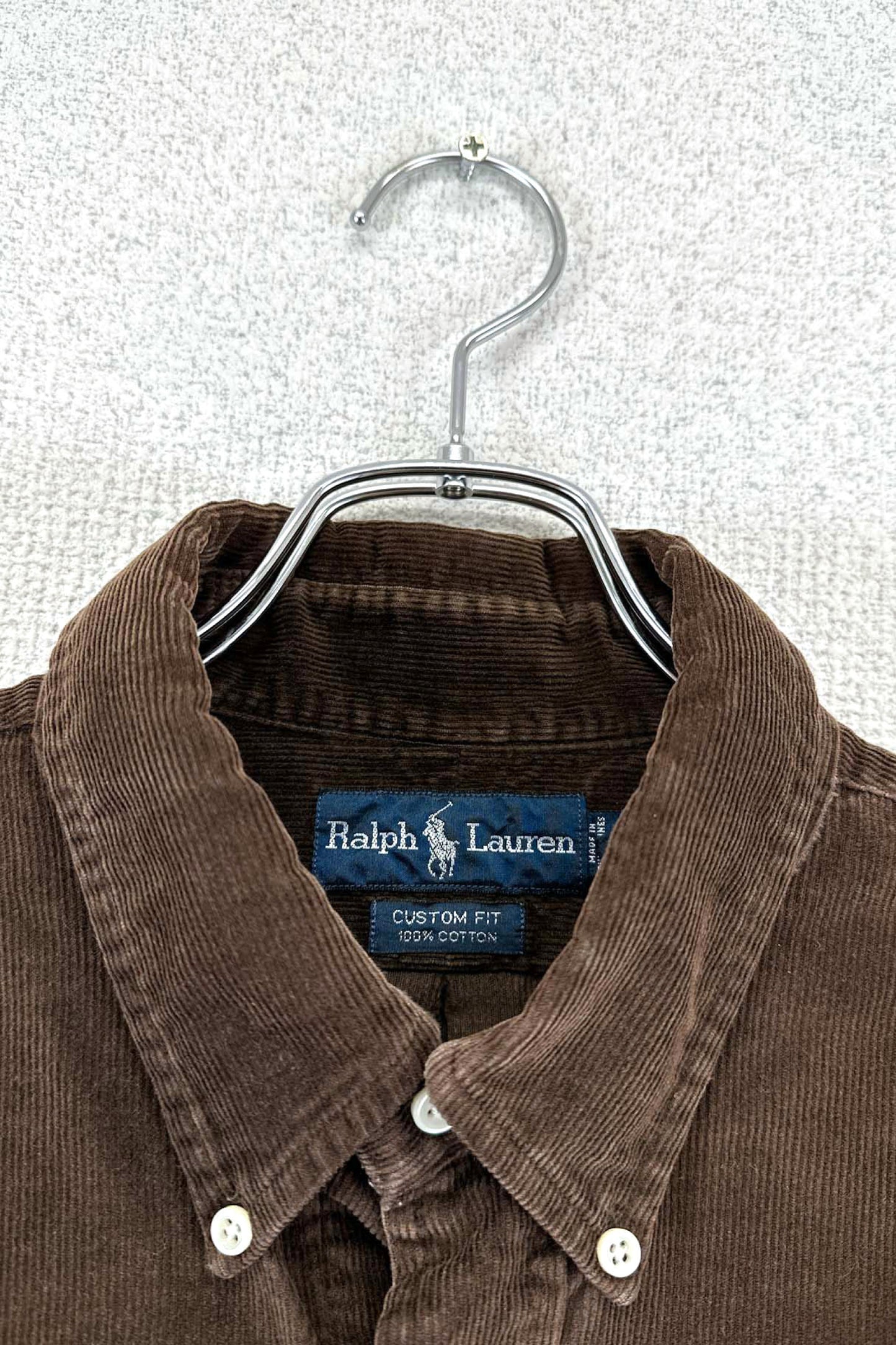 90's Ralph Lauren brown corduroy shirt