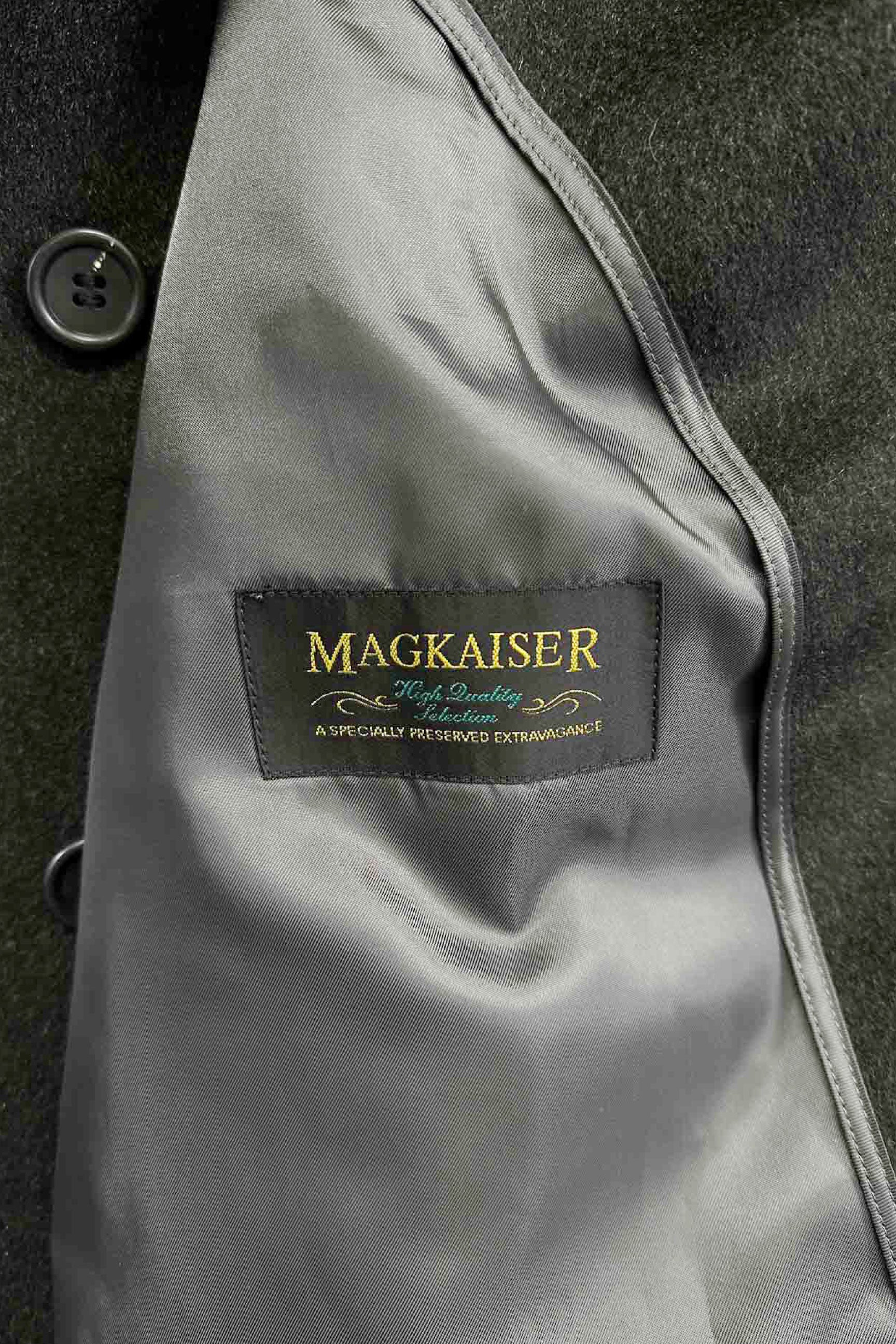 MAGKAISER cashmere coat マグカイザー ステンカラーコート カシミヤ グレー サイ94A6 ヴィンテージ 8