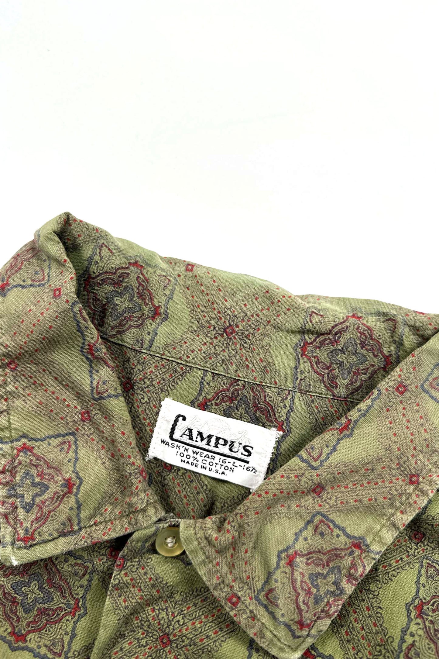 60's Made in USA CAMPUS pattern shirt