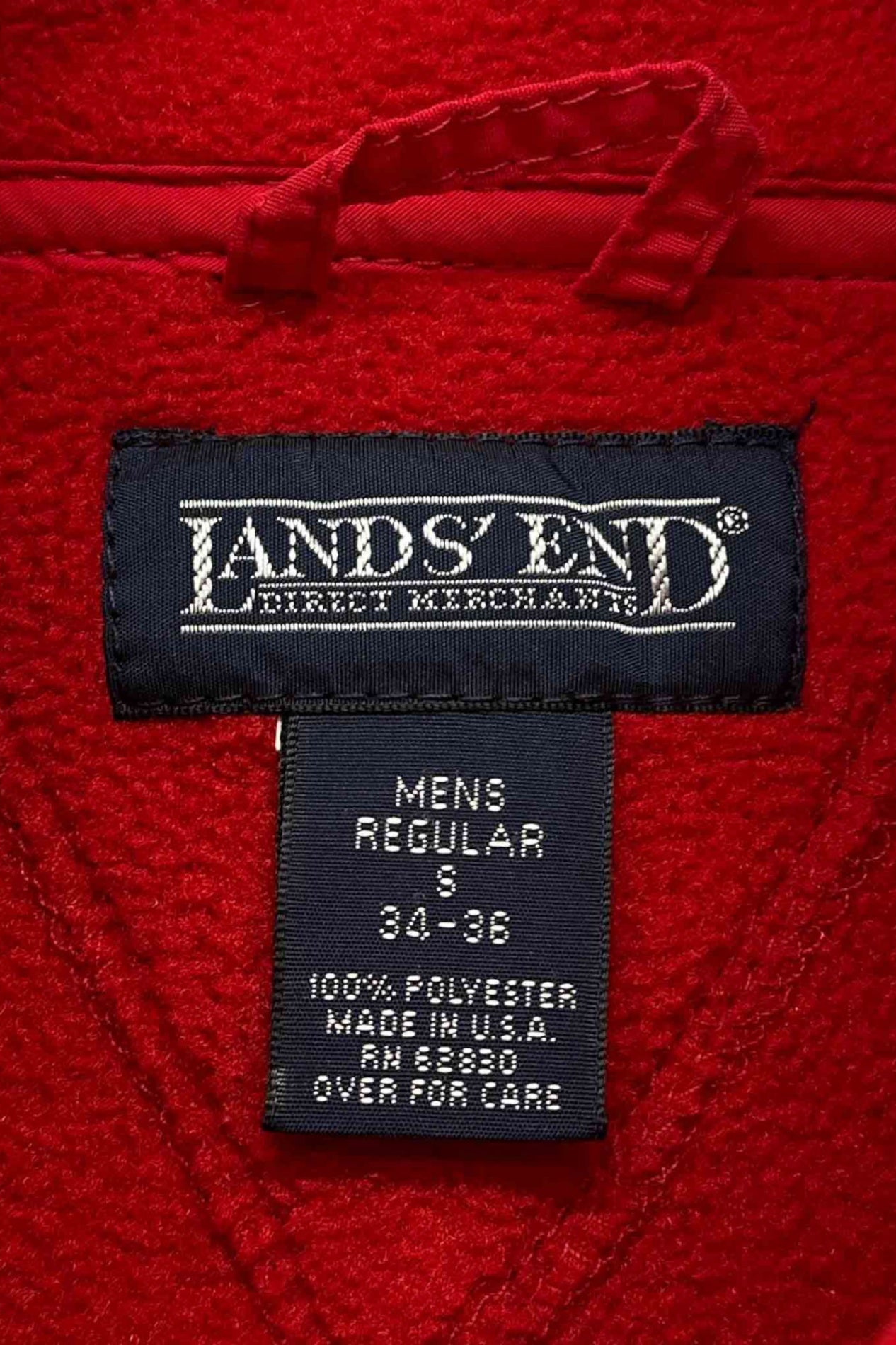 美国制造 LANDS' END 红色羊毛夹克