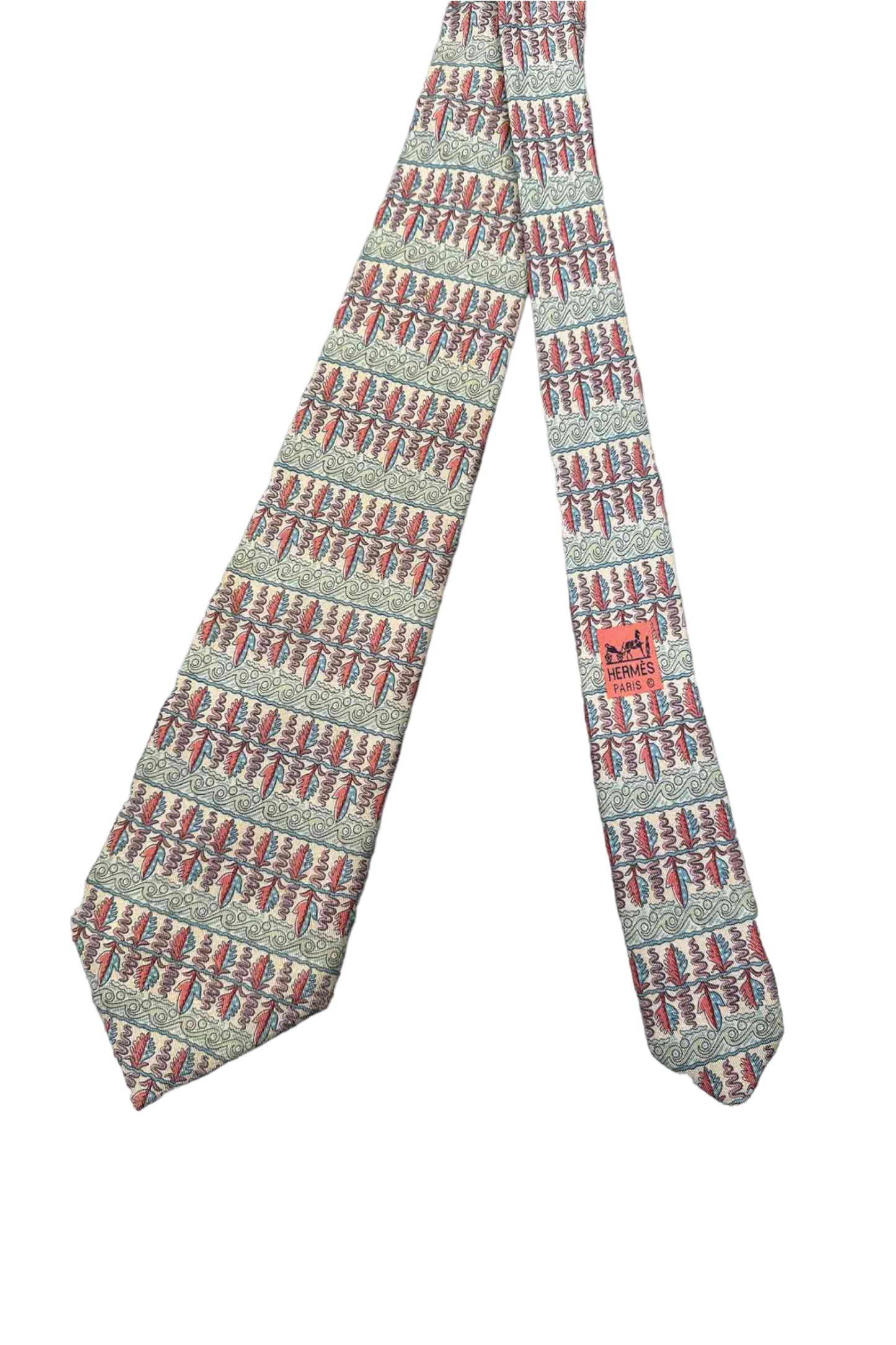 法国制造 HERMES 真丝领带