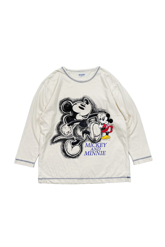 DIA CLUB mickey＆minnie long-sleeve T-shirt