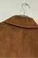 Ecole brown leather coat