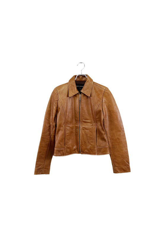 Made in FRANCE VENT COUVERT leather jacket