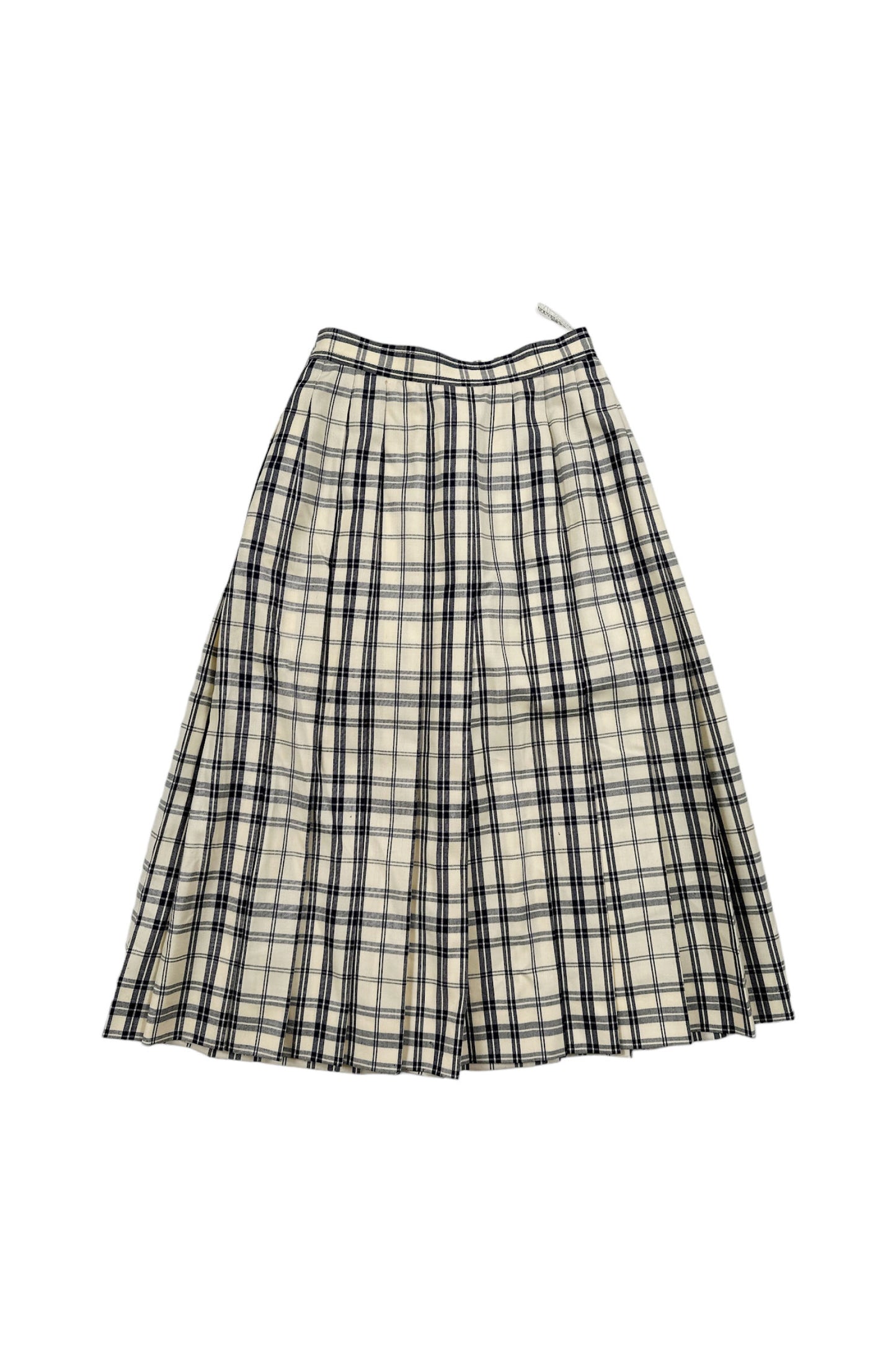 Check pleats skirt