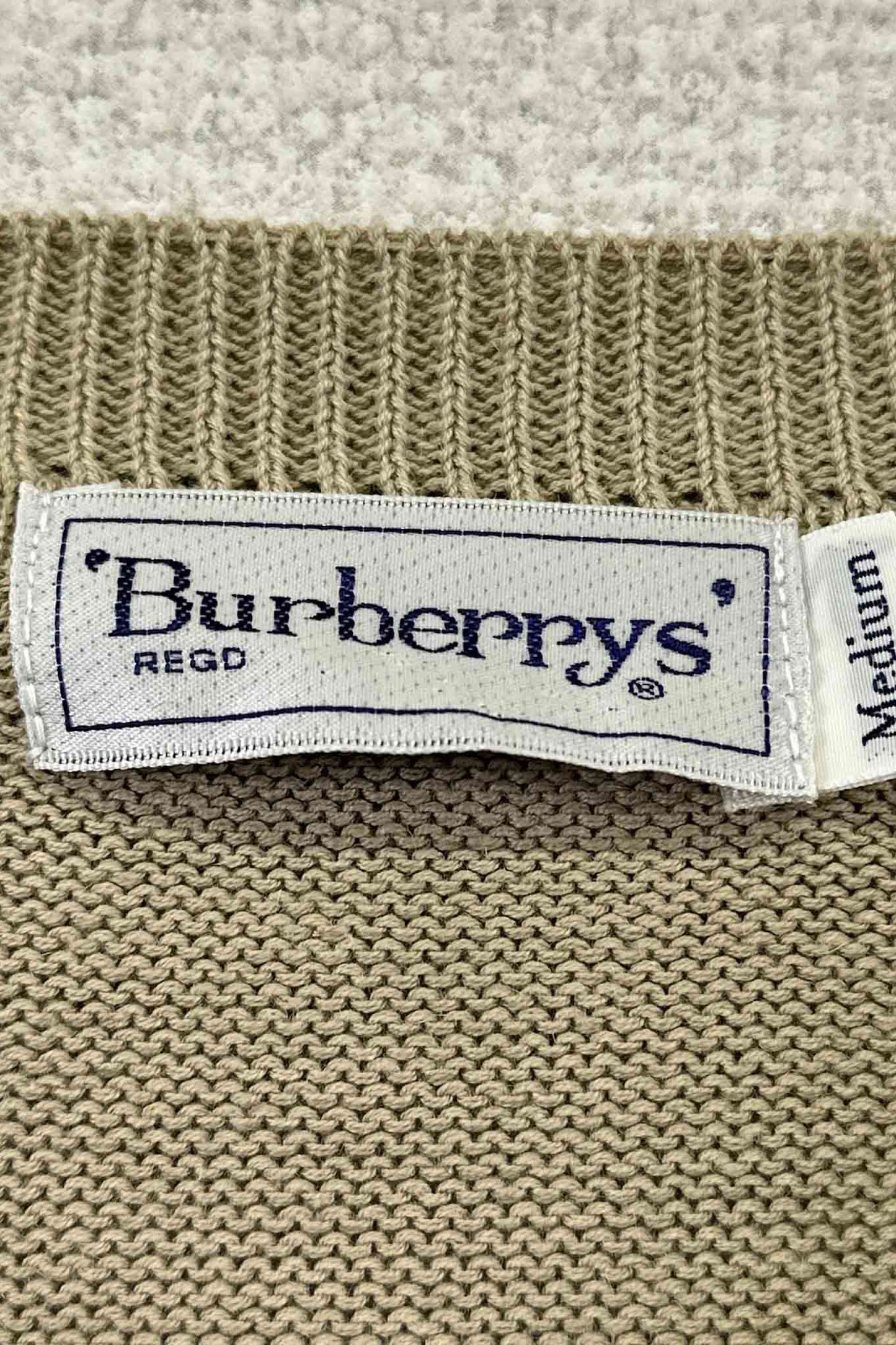 90's Burberrys argyle sweater