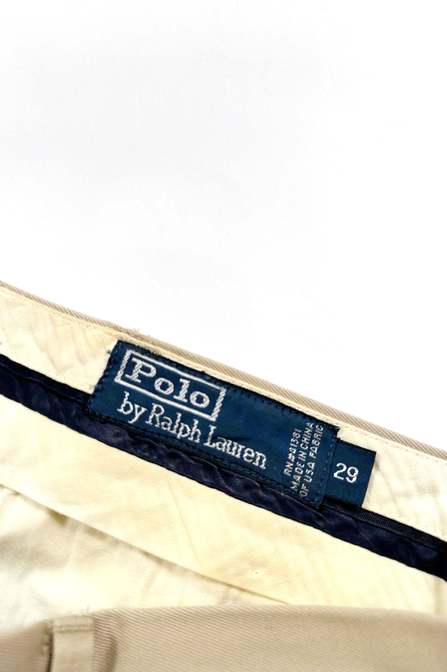 90's Polo by Ralph Lauren beige cotton pants