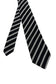 Made in ITALY black stripe tie