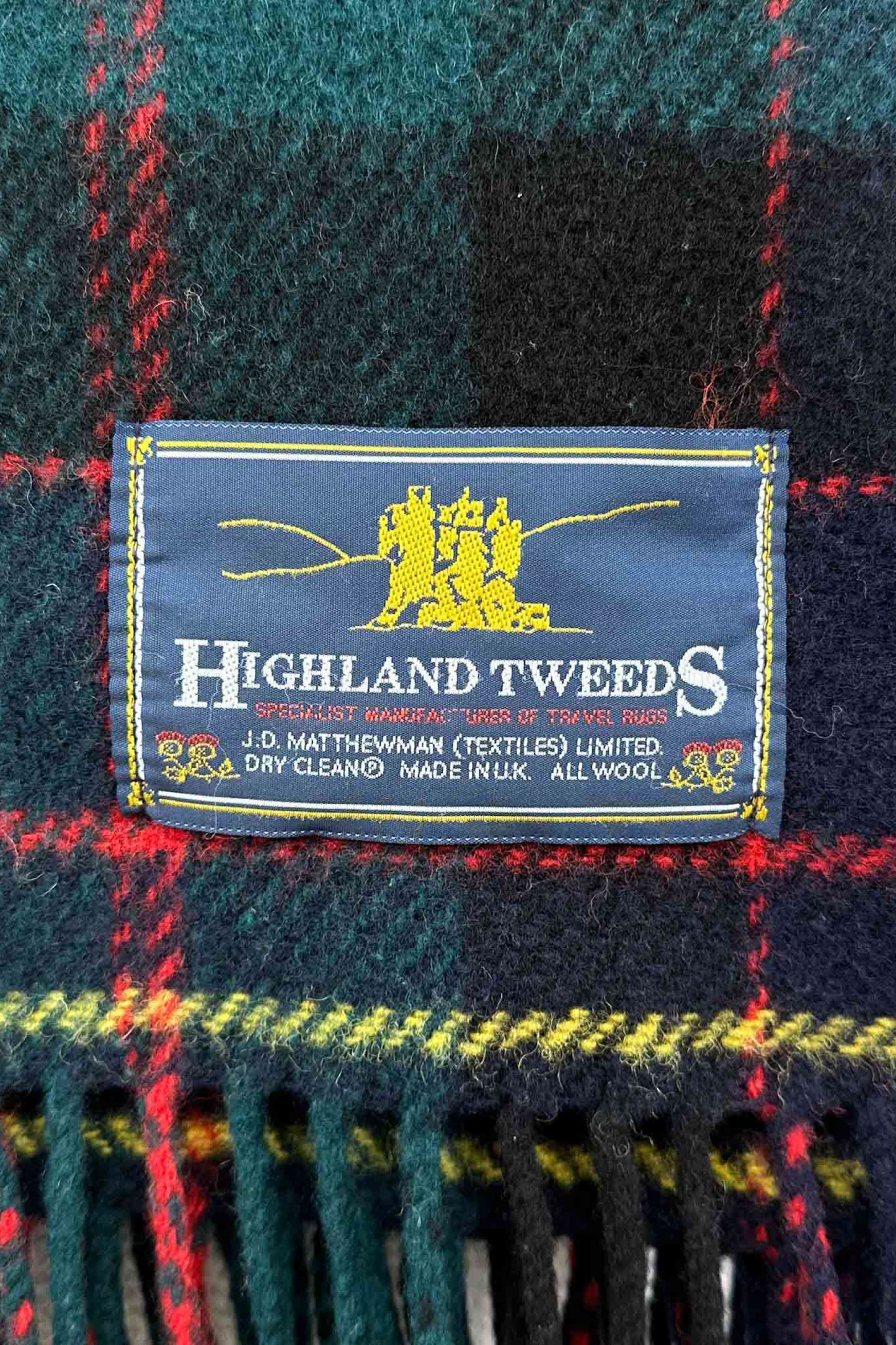 Made in UK HIGHLAND TWEEDS travel rugs