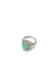 Vintage pastel green stone ring 穏やかな美しさ