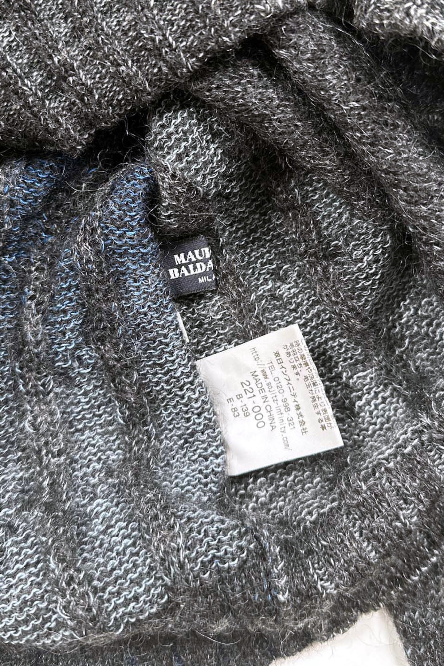 MAURIZIO BALDASSARI black mohair sweater