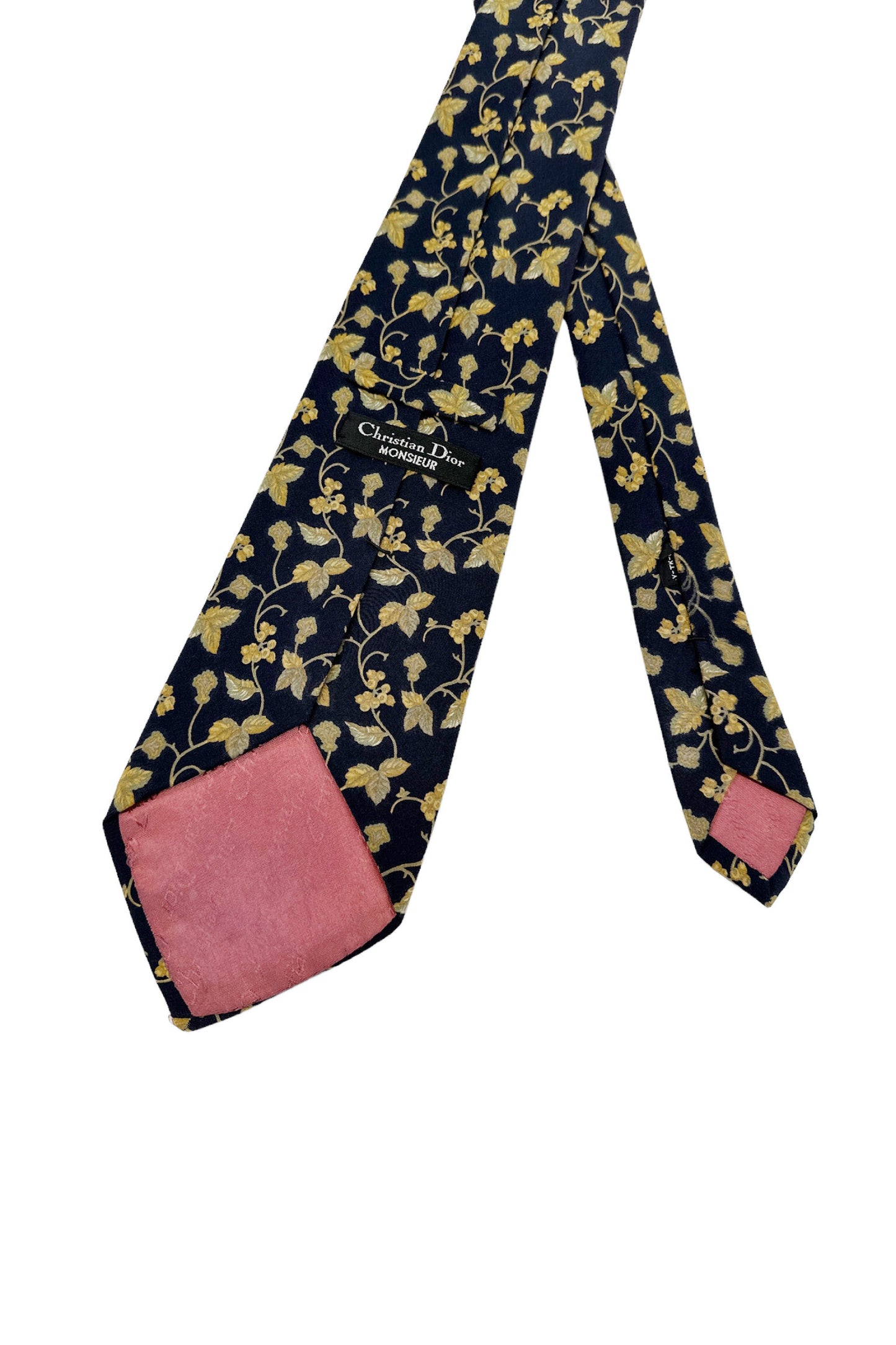 Navy floral tie