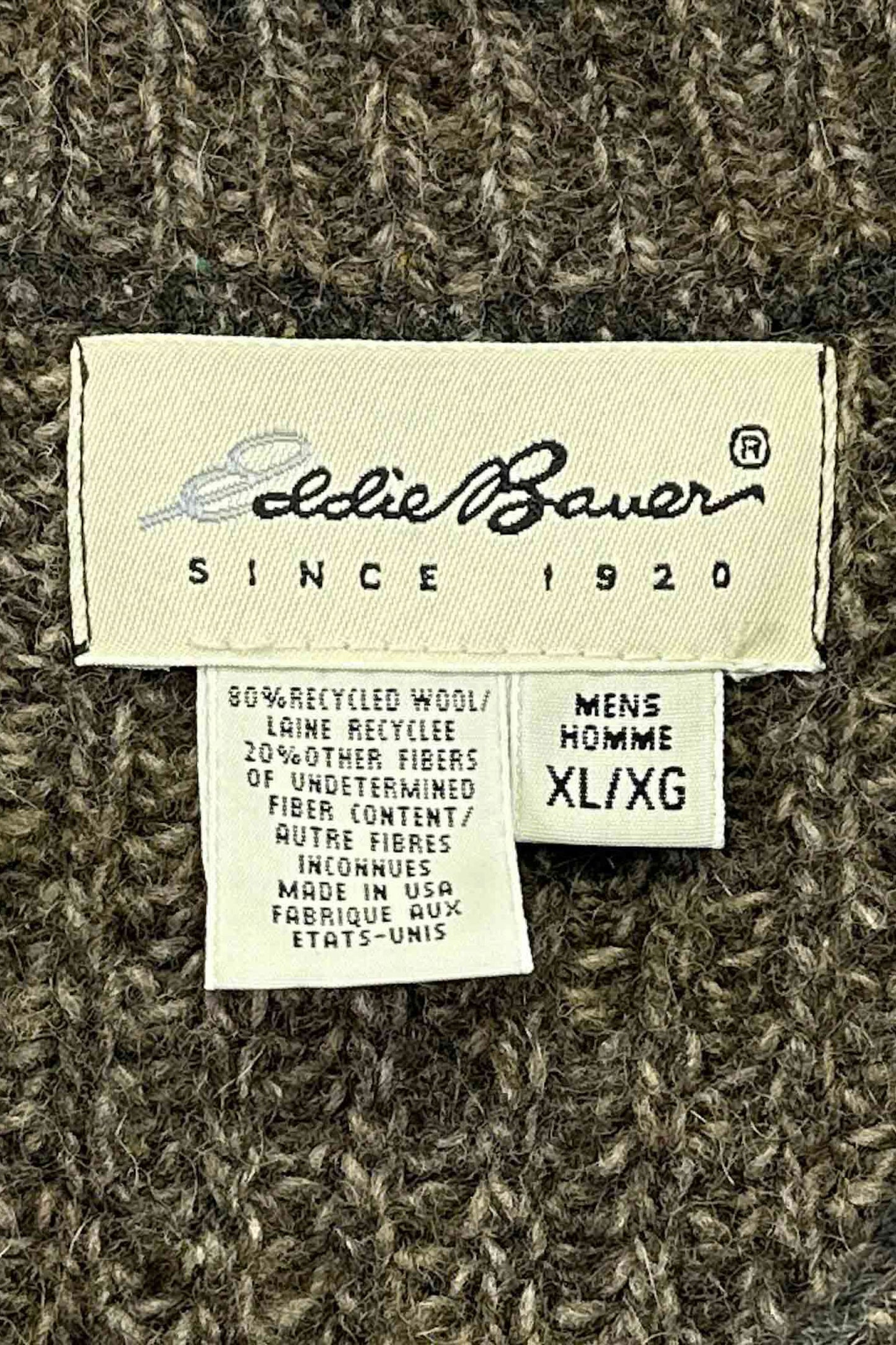 Made in USA Eddie Bauer knit vest