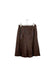 GRACE CONTINENTAL brown leather skirt
