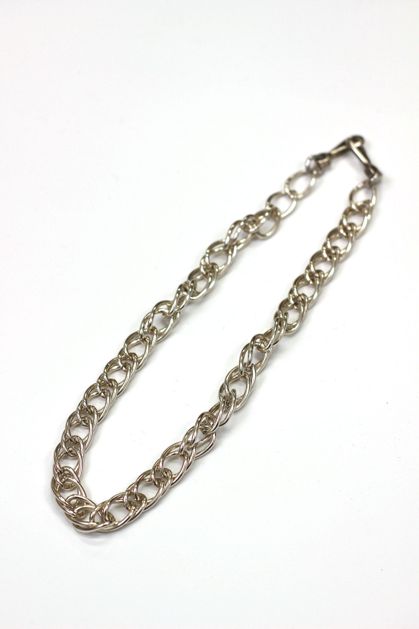 Vintage silver chain necklace 気高い輝き
