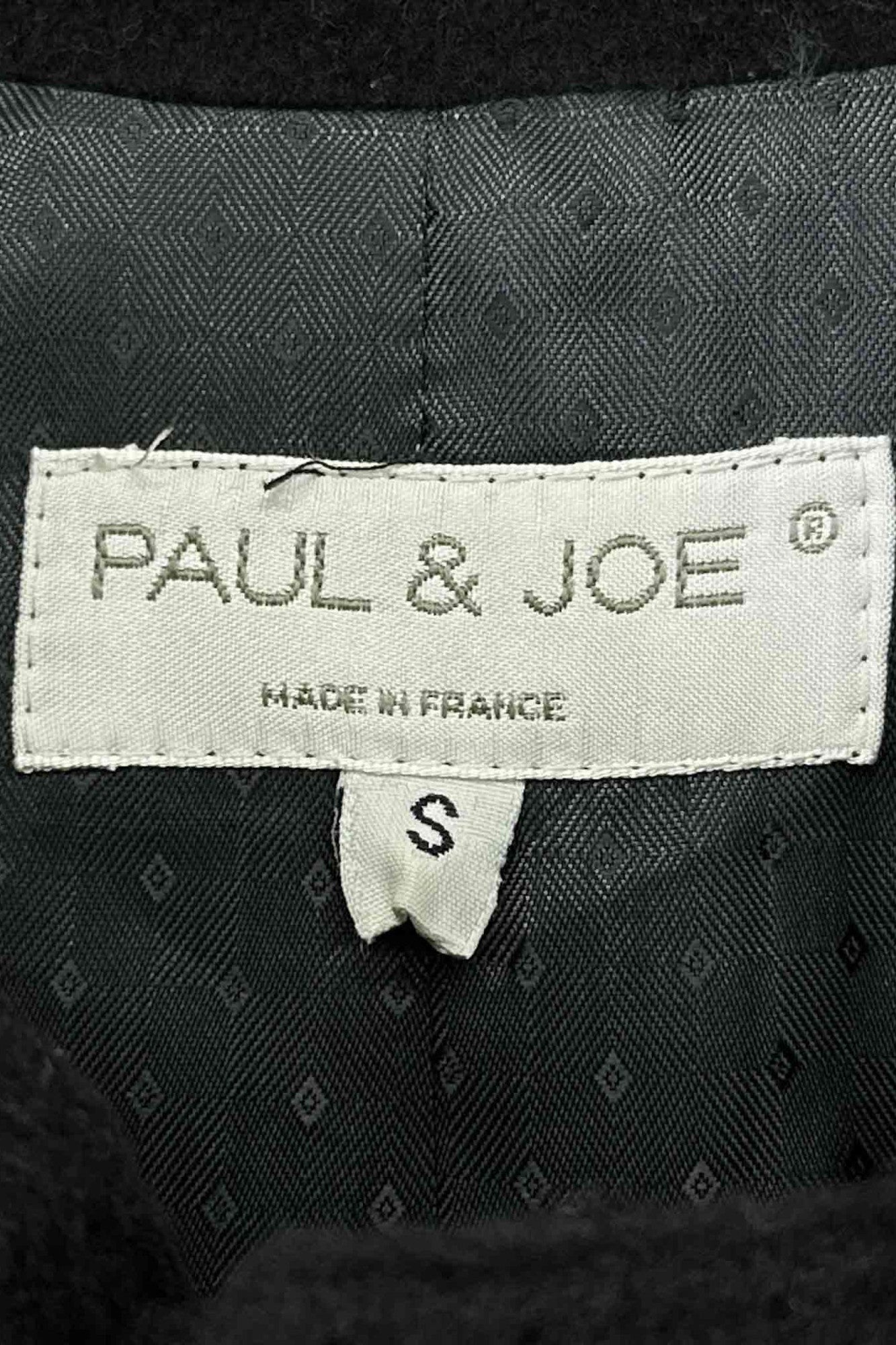 法国制造 PAUL&amp;JOE 黑色大衣