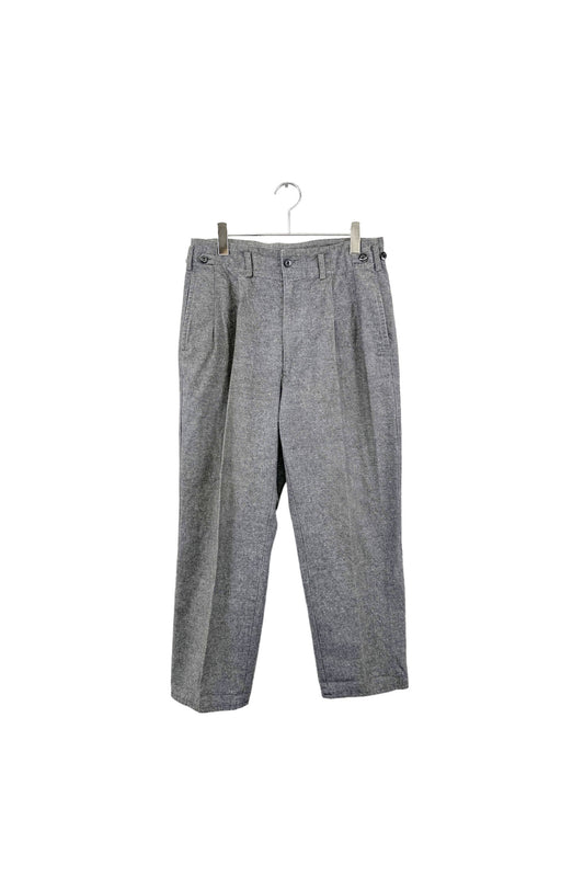 90's JUN gray tuck pants