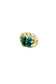 Vintage beads ring 緑の花園