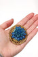 Vintage blue flower brooch 藍色の幻想