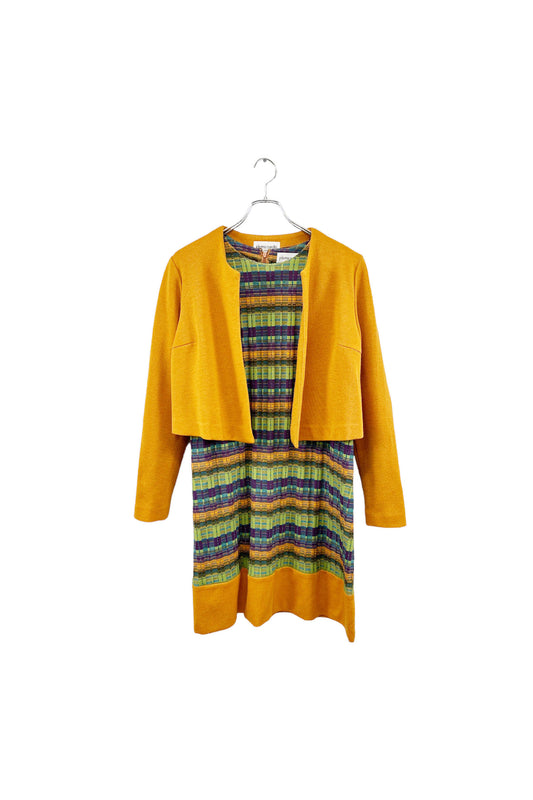 90‘s pierr cardin ensemble knit one-piece set