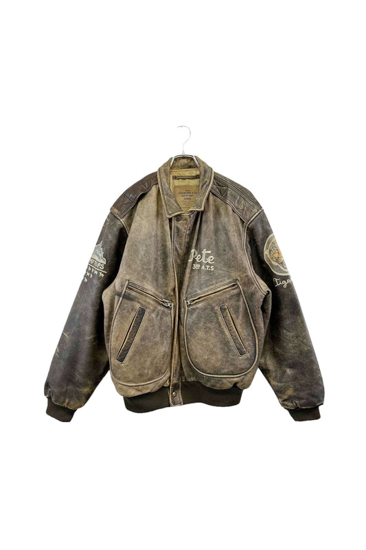 90's CHEVIGNON AIRS leather jacket